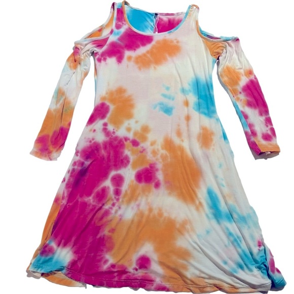 Summer Dress with Cold Shoulders - Large - Picture 2 of 4